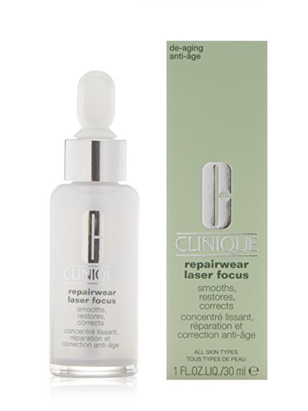 Clinique Repairwear Laser Focus Serum 1oz NIB Discontinued Anti Aging
